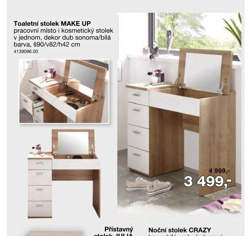 Toaletní stolek MAKE UP