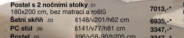 Šatní skříň š148/v201/h62 cm
