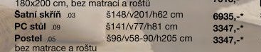 PC stůl š141/v77/h81 cm
