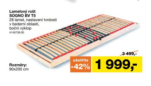 Lamelový rošt SOGNO BV T5