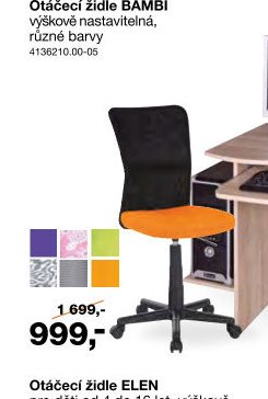 Otáčecí židle BAMBI