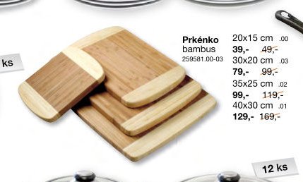 Prkénko bambus