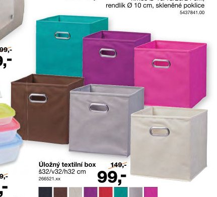 Úložný textilní box