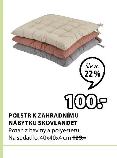 POLSTR K ZAHRADNÍMU NÁBYTKU SKOVLANDET