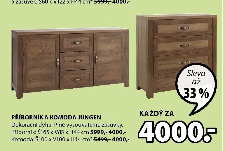 PŘÍBORNÍK A KOMODA JUNGEN