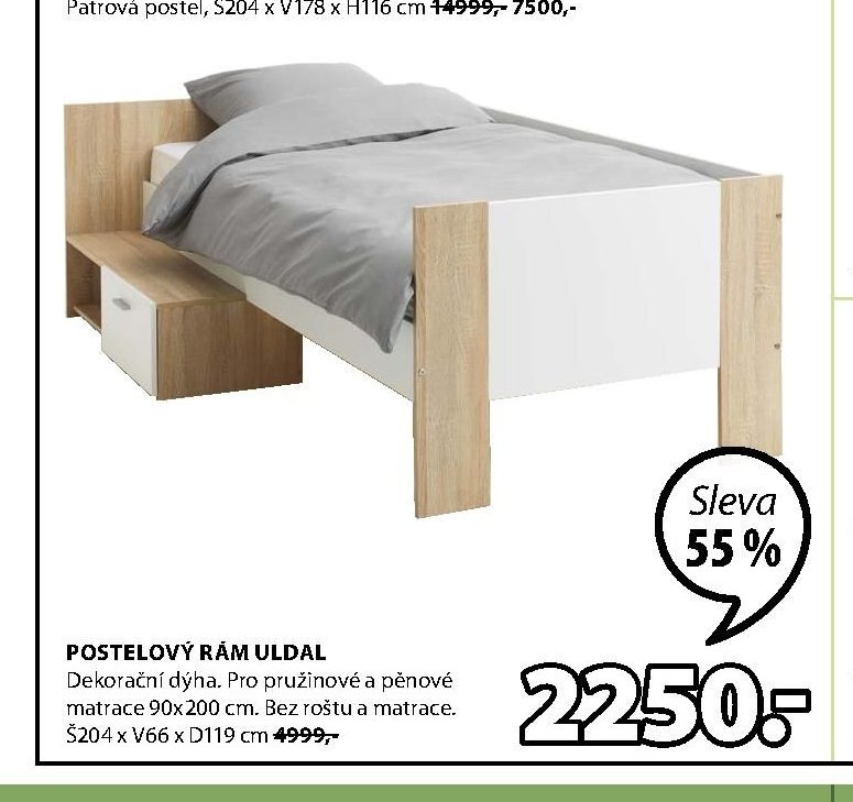 POSTELOVÝ RÁM ULDAL