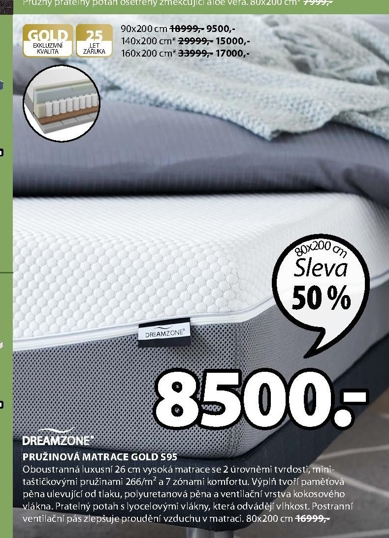 Matrace GOLD S95