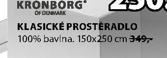 KLASICKÉ PROSTĚRADLO