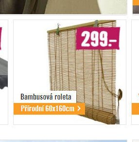 Bambusová roleta Přírodní 60x160cm