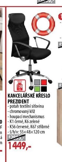 KANCELÁŘSKÉ KŘESLO PREZIDENT