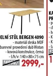 JÍDELNÍ STŮL BERGEN 4090