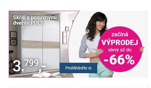 Skříň s posuvnými dveřmi PULS