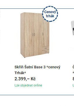 Skříň Šatní Base 3