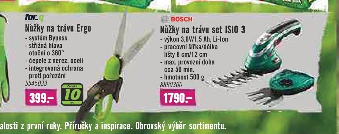Nůžky na trávu set ISIO 3