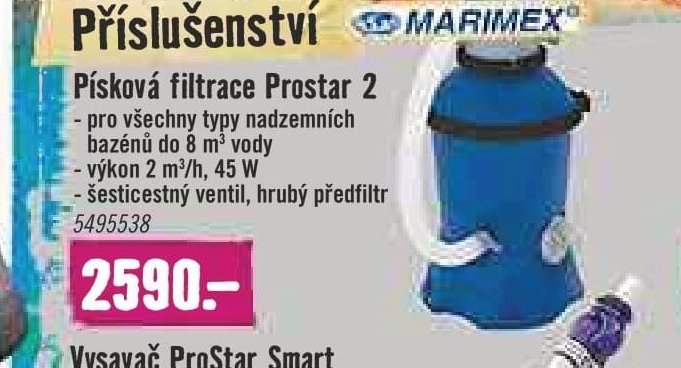 Písková filtrace Prostar 2