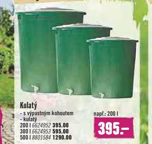 Kulatý sud s výpustným kohoutem