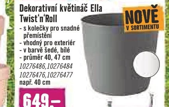 Dekorativní květináč Ella Twist'n'Roll