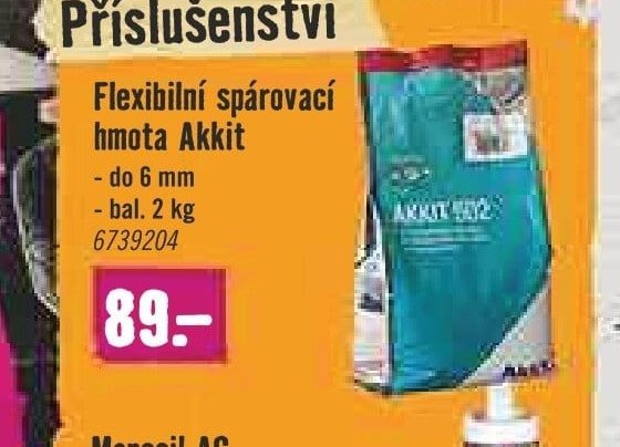 Flexibilní spárovací hmota Akkit