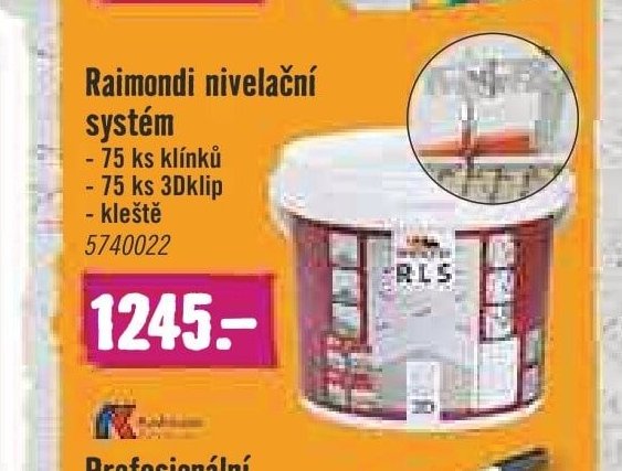 Raimondi nivelační systém