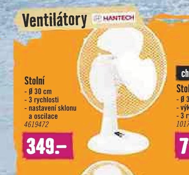Stolní ventilátor