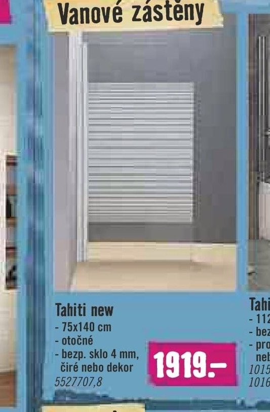 Tahiti new (zástěna)