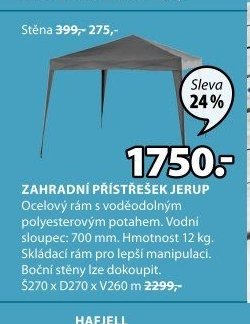 ZAHRADNÍ PŘÍSTŘEŠEK JERUP