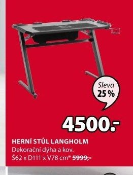 HERNÍ STŮL LANGHOLM