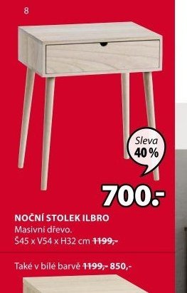 NOČNÍ STOLEK ILBRO