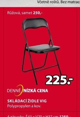 SKLÁDACÍ ŽIDLE VIG
