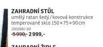 ZAHRADNÍ STŮL