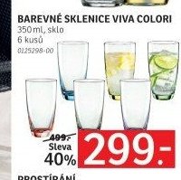 BAREVNÉ SKLENICE VIVA COLORI