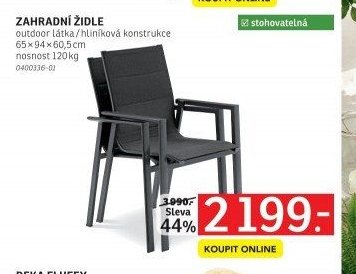 ZAHRADNÍ ŽIDLE