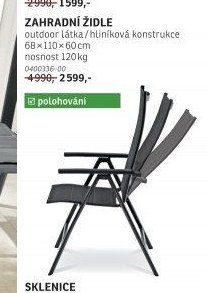 ZAHRADNÍ ŽIDLE