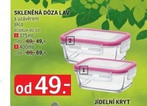 SKLENĚNÁ DÓZA LAV