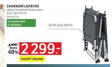 ZAHRADNÍ LEHÁTKO