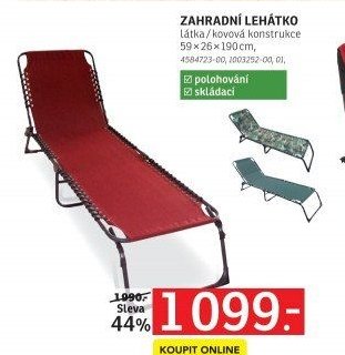 ZAHRADNÍ LEHÁTKO