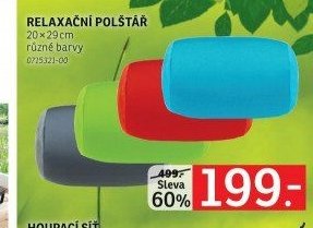 RELAXAČNÍ POLŠTÁŘ 20x29cm