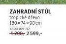ZAHRADNÍ STŮL