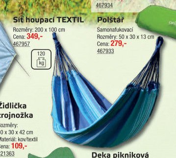 Síť houpací TEXTIL