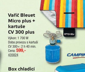 Vařič Bleuet Micro plus + kartuše CV 300 plus