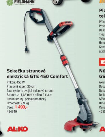 Sekačka strunová elektrická GTE 450 Comfort