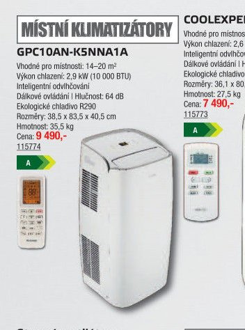Místní klimatizátor GPC10AN-K5NNA1A