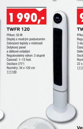 Sloupový ventilátor TWFR 120
