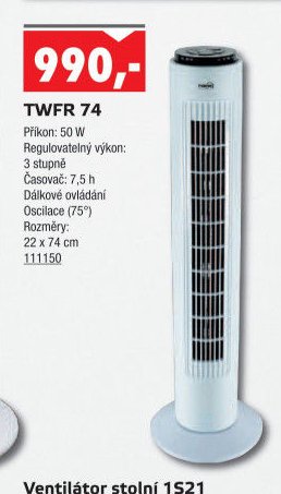 Sloupový ventilátor TWFR 74