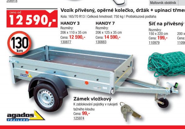 Vozík přívěsný