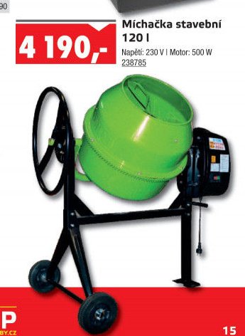 Míchačka stavební 120 l