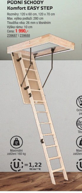 PŮDNÍ SCHODY Komfort EASY STEP