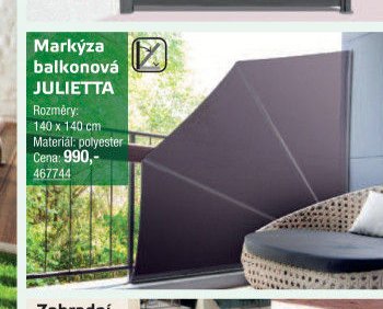 Markýza balkonová JULIETTA