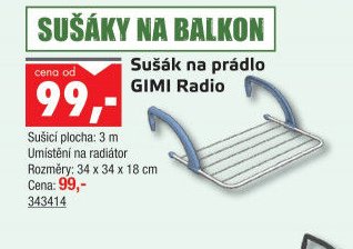 Sušák na prádlo GIMI Radio