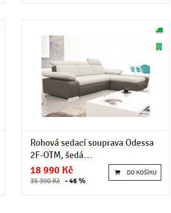 Rohová sedací souprava Odessa 2F-OTM, šedá...